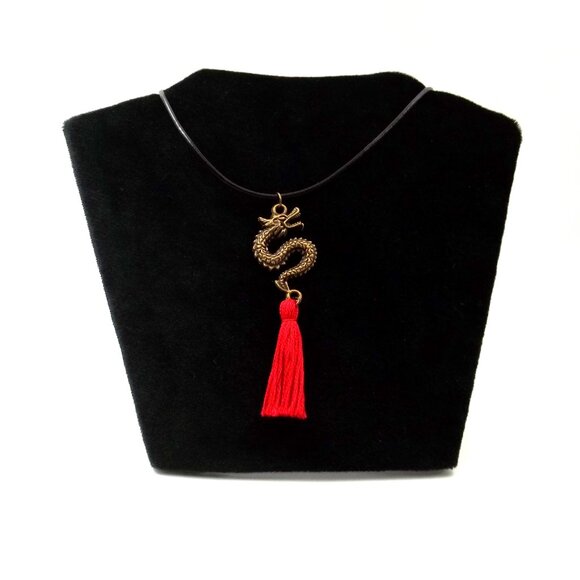 Handcrafted Asian Dragon Necklace - Picture 2 of 6